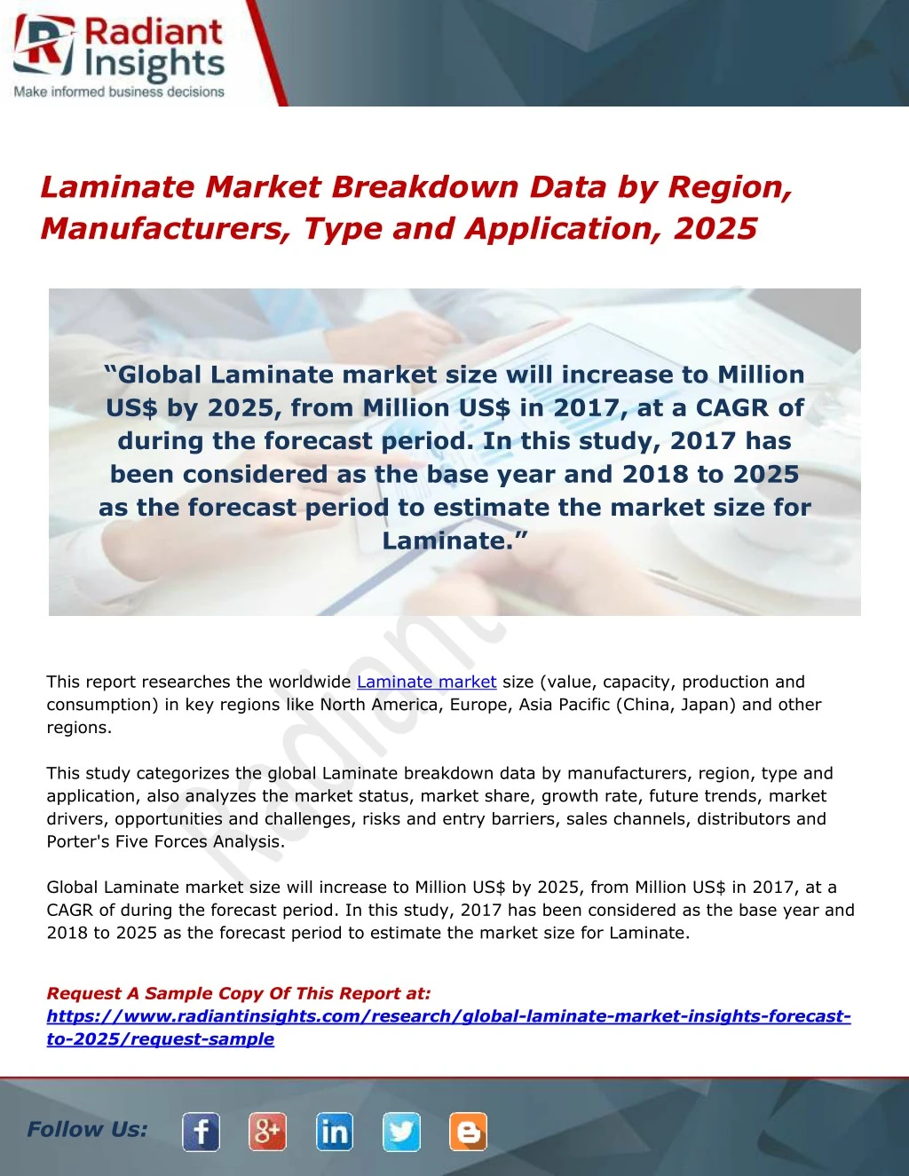 laminate market breakdown data by region