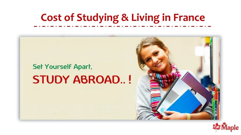 cost of studying living in france