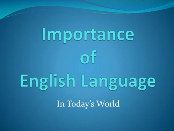 Why it is Important to Speak English? - Boracay Coco English Academy