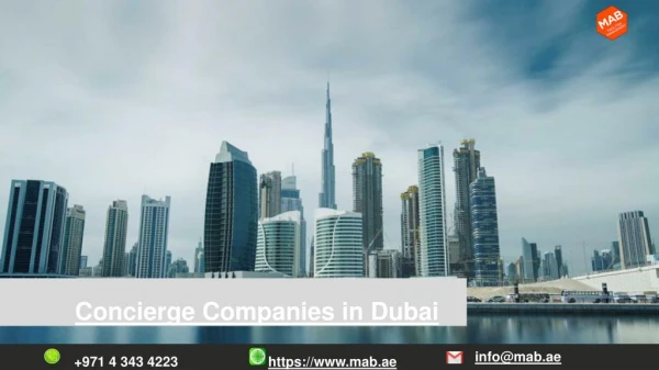 Concierge Companies in Dubai