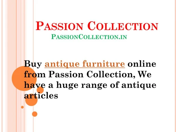Antique Furniture Online