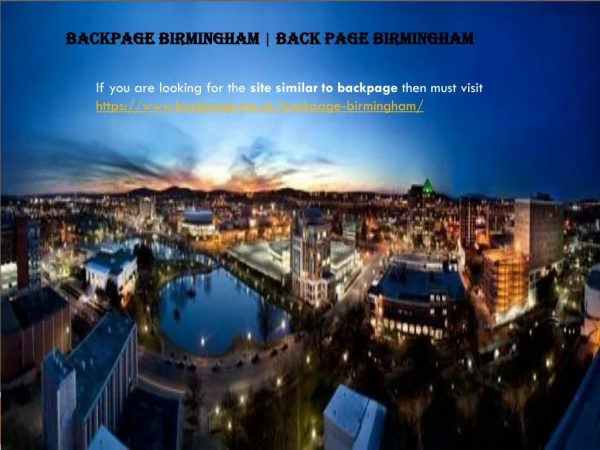 Backpage Birmingham | Back page Birmingham