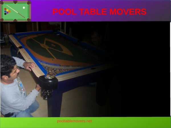 Southern California pool table movers