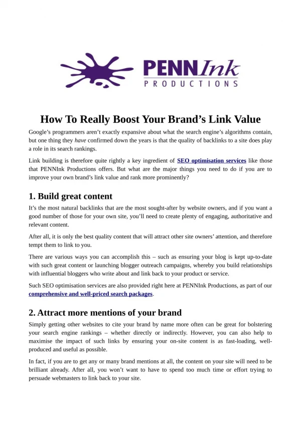 How To Really Boost Your Brand’s Link Value