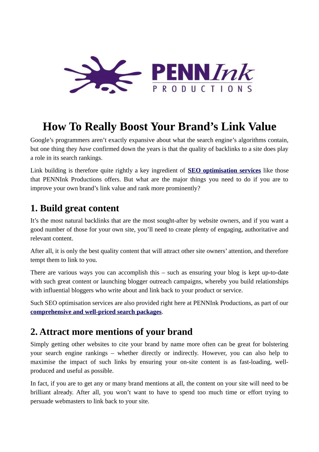 how to really boost your brand s link value