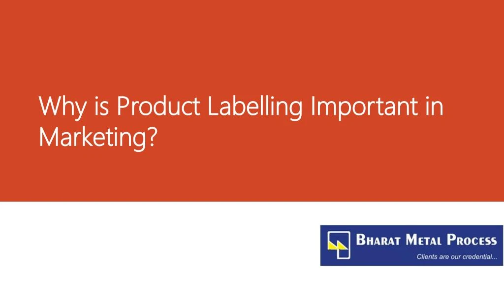 why is product labelling important in marketing