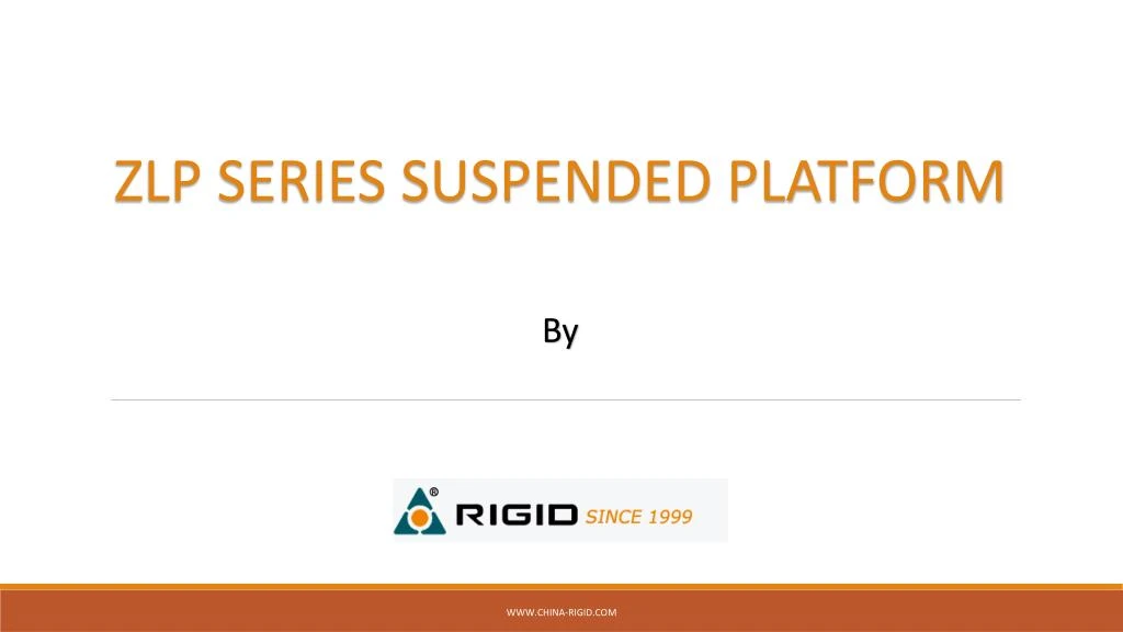 zlp series suspended platform