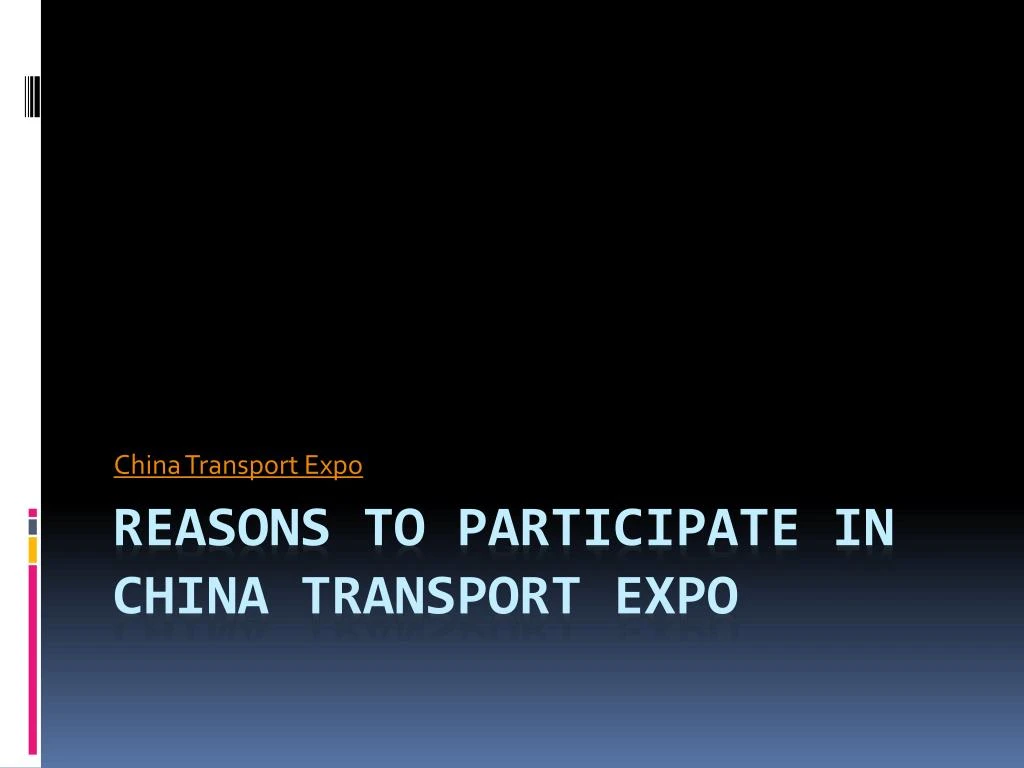 china transport expo