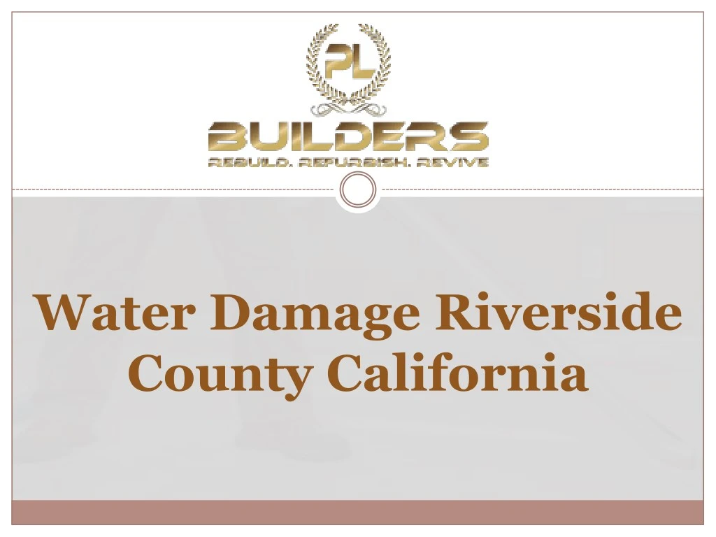 water damage riverside county california