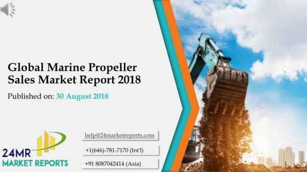 Global Marine Propeller Sales Market Report 2018