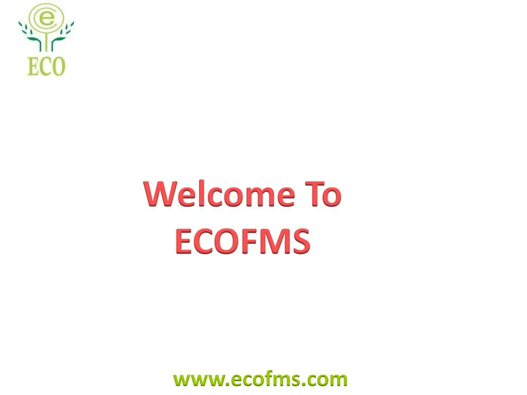 welcome to ecofms