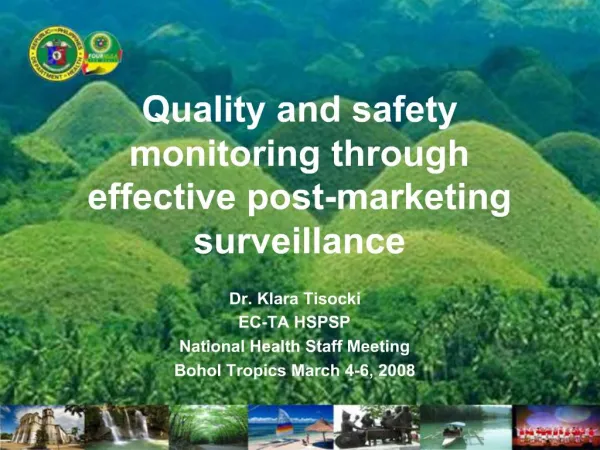 Quality and safety monitoring through effective post-marketing surveillance