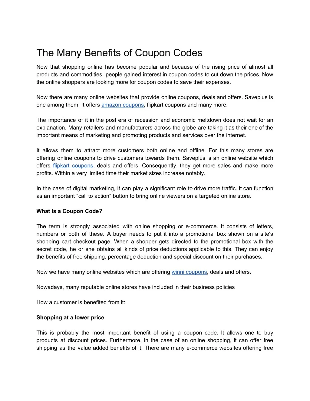 the many benefits of coupon codes