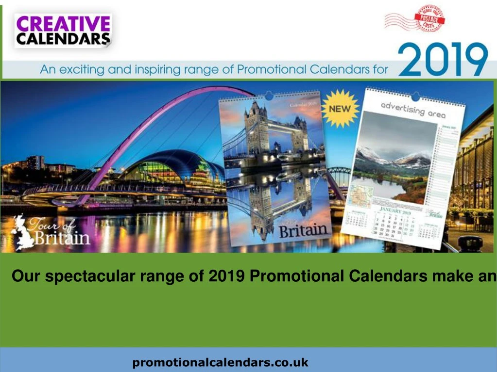 our spectacular range of 2019 promotional