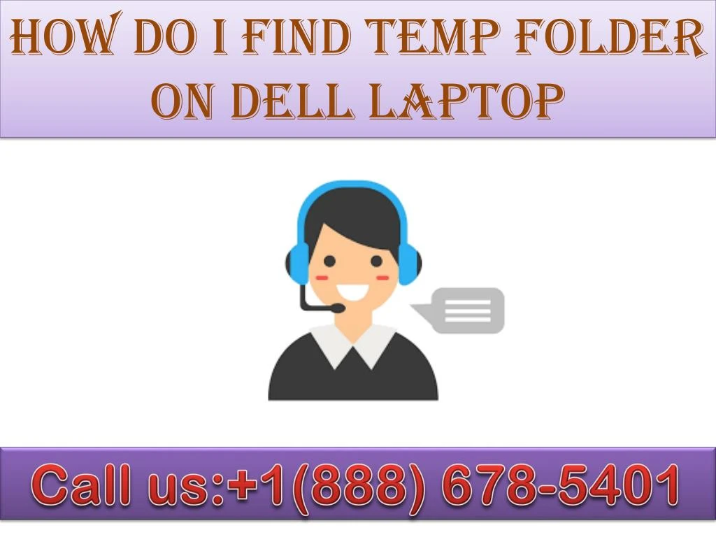 how do i find temp folder on dell laptop