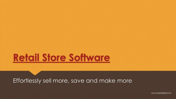 retail store sofware