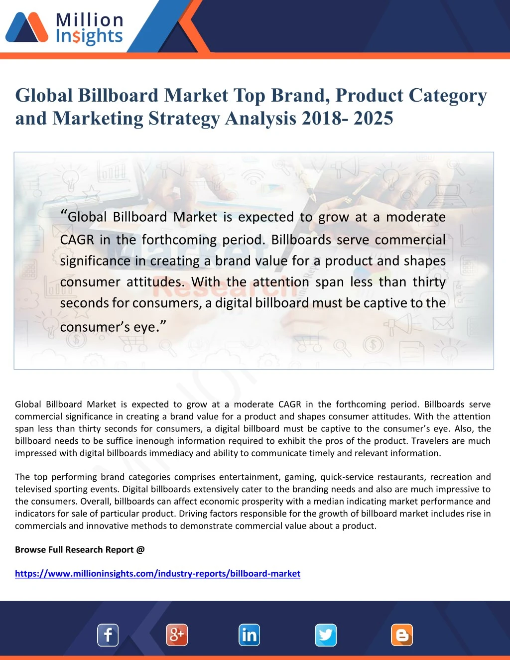 global billboard market top brand product