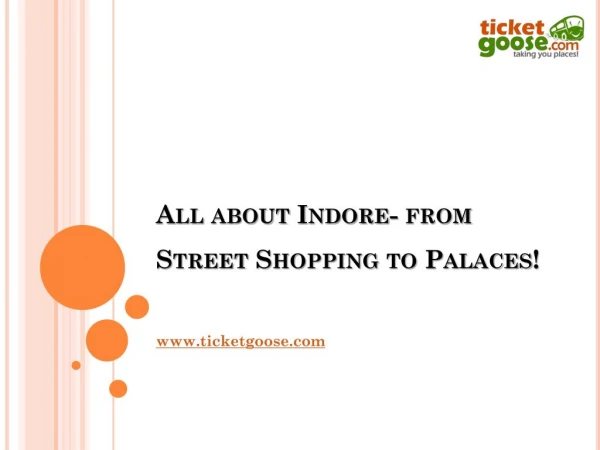 All about Indore- from Street Shopping to Palaces!