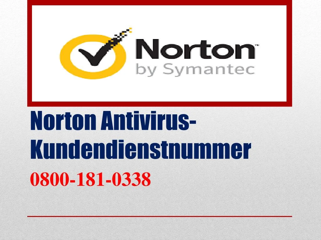 norton antivirus kundendienstnummer