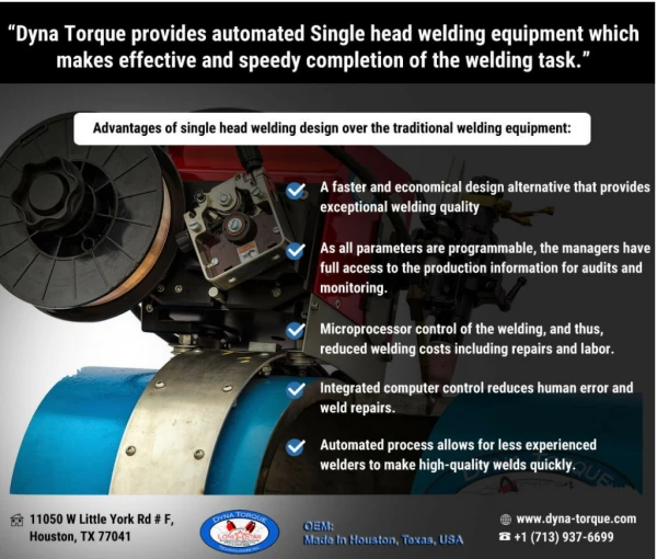 Advantages of single head welding design over the traditional welding equipment