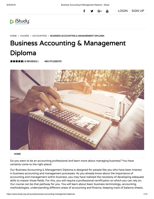 Business Accounting & Management Diploma - istusy