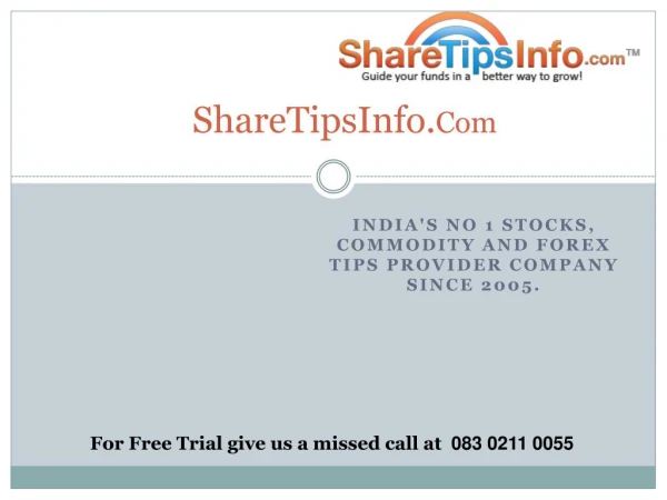 Indian Stock Market Commodity Trading Tips Future Tips - Sharetipsinfo