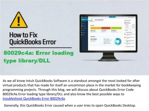 QuickBooks Error 80029c4a Code (Solved) | Error loading type library/DLL