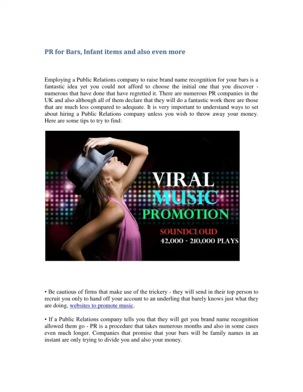 online music promotion