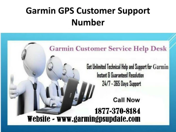 Garmin GPS Technical Support Number 1877-370-8184