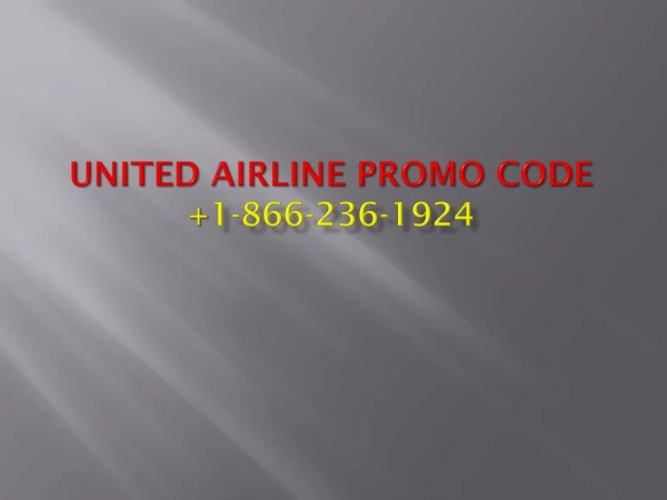 United Reservations Number And united Promo Code