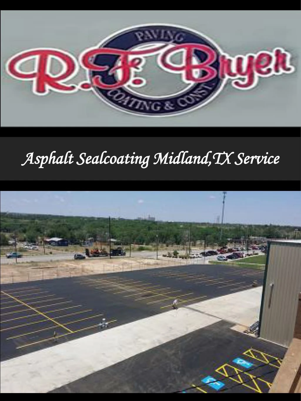 asphalt sealcoating midland tx service