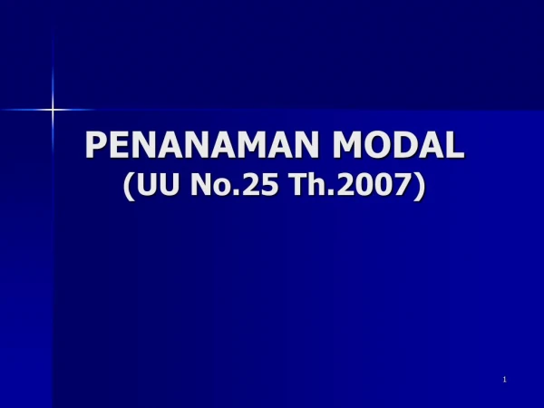 Penanaman Modal