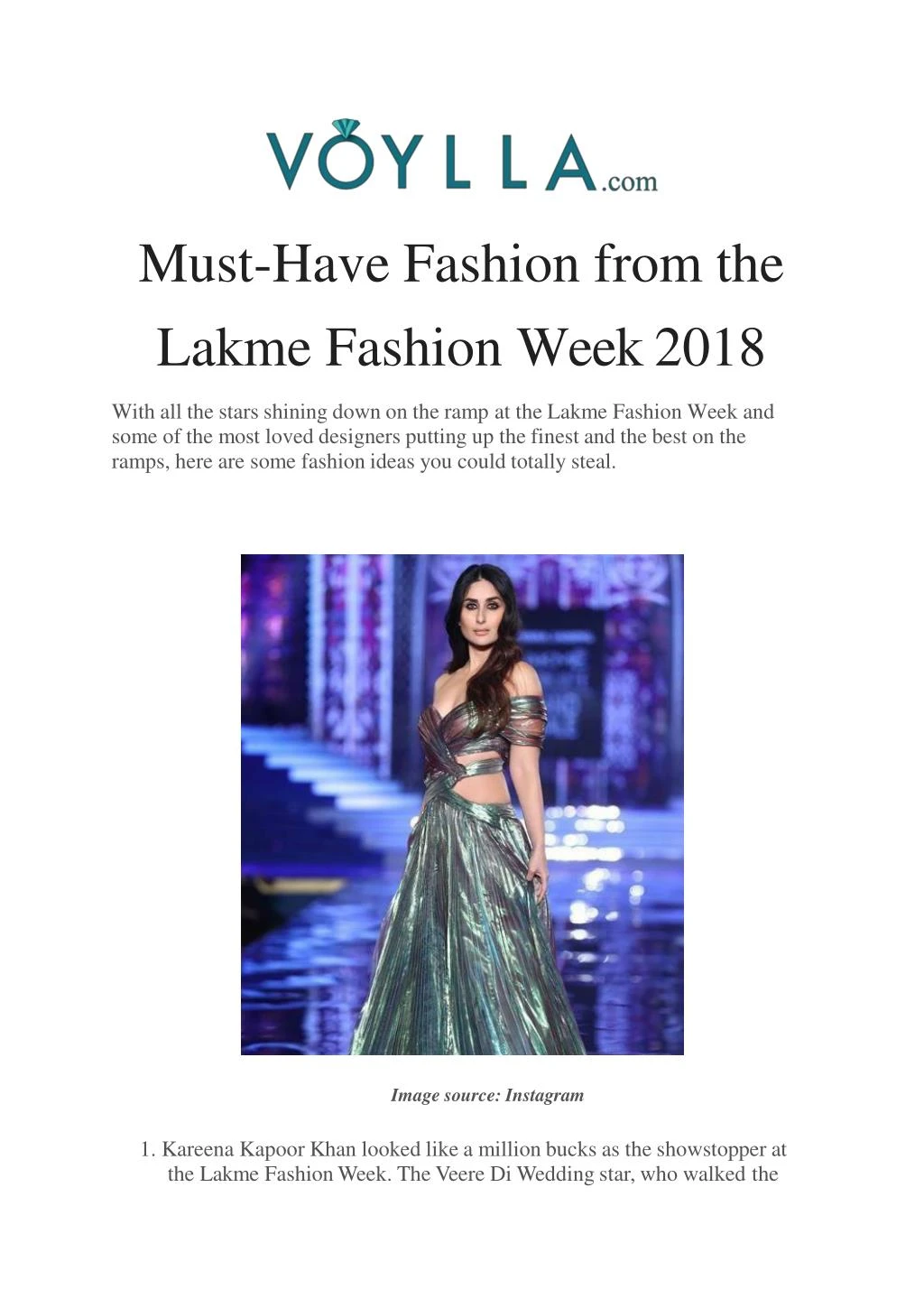must have fashion from the lakme fashion week
