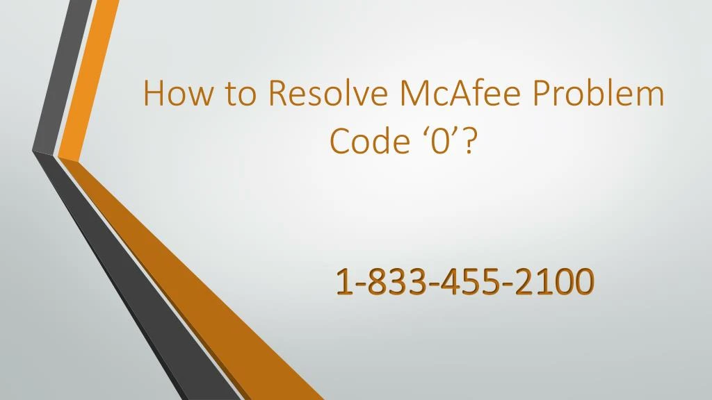 how to resolve mcafee problem code 0