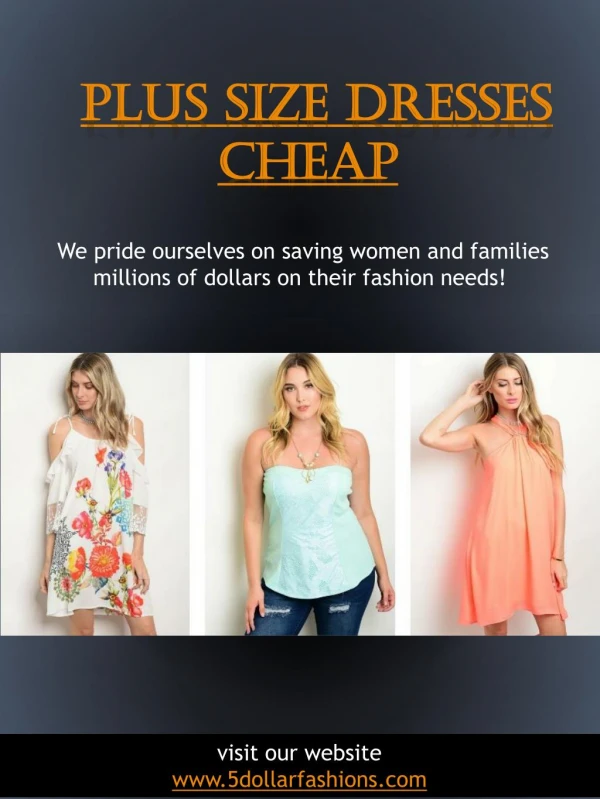 Plus size dresses cheap | https://5dollarfashions.com/