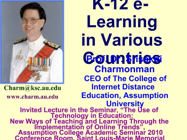 K-12 e-Learning in Various Countries