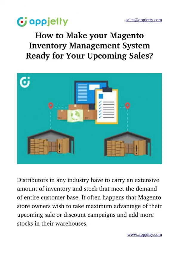 How to Make your Magento Inventory Management System Ready for Your Upcoming Sales?
