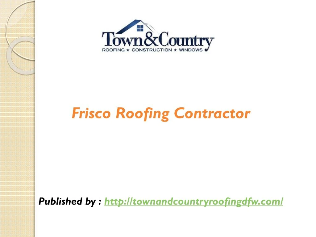 frisco roofing contractor published by http
