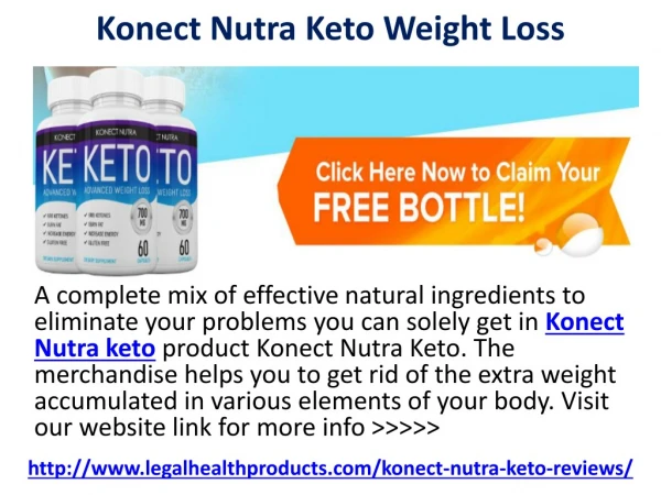 Konect Nutra Keto Perfect Weight Loss Pills