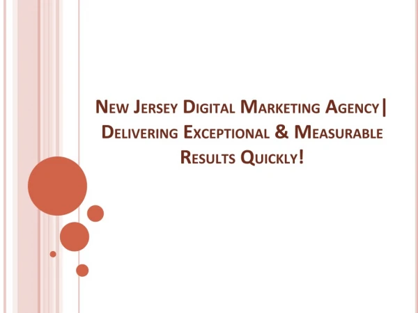 Digital Marketing Agency in New Jersey