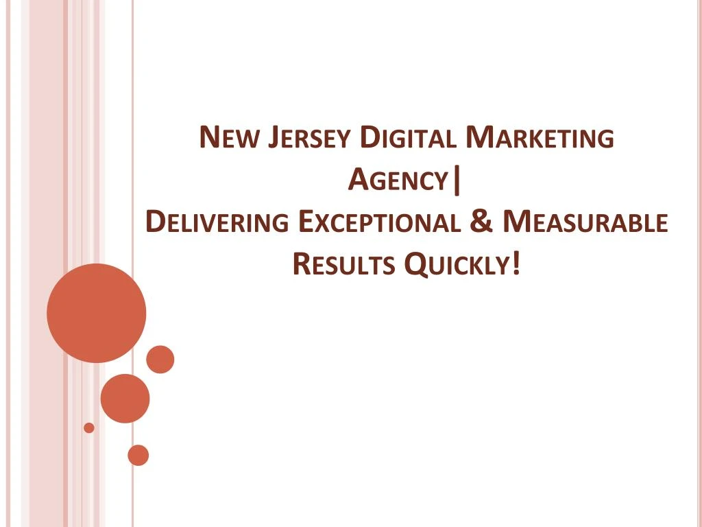 new jersey digital marketing agency delivering exceptional measurable results quickly