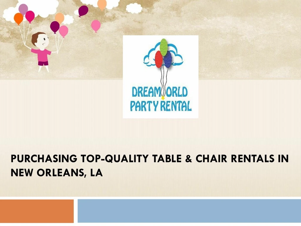 purchasing top quality table chair rentals