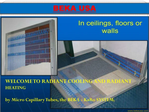 Radiant Heating and Radiant Cooling System | BEKA USA