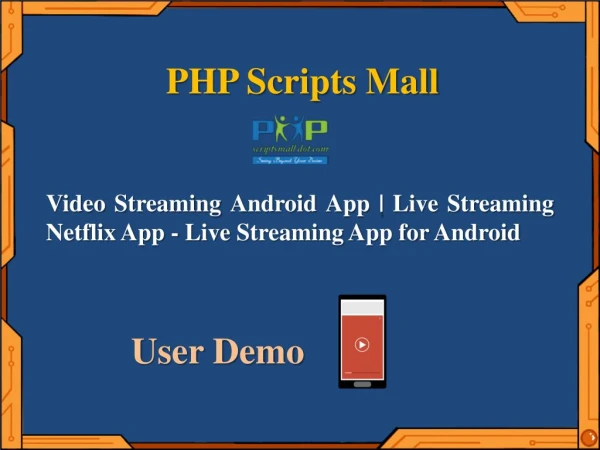 Video Streaming Android App | Live Streaming Netflix App