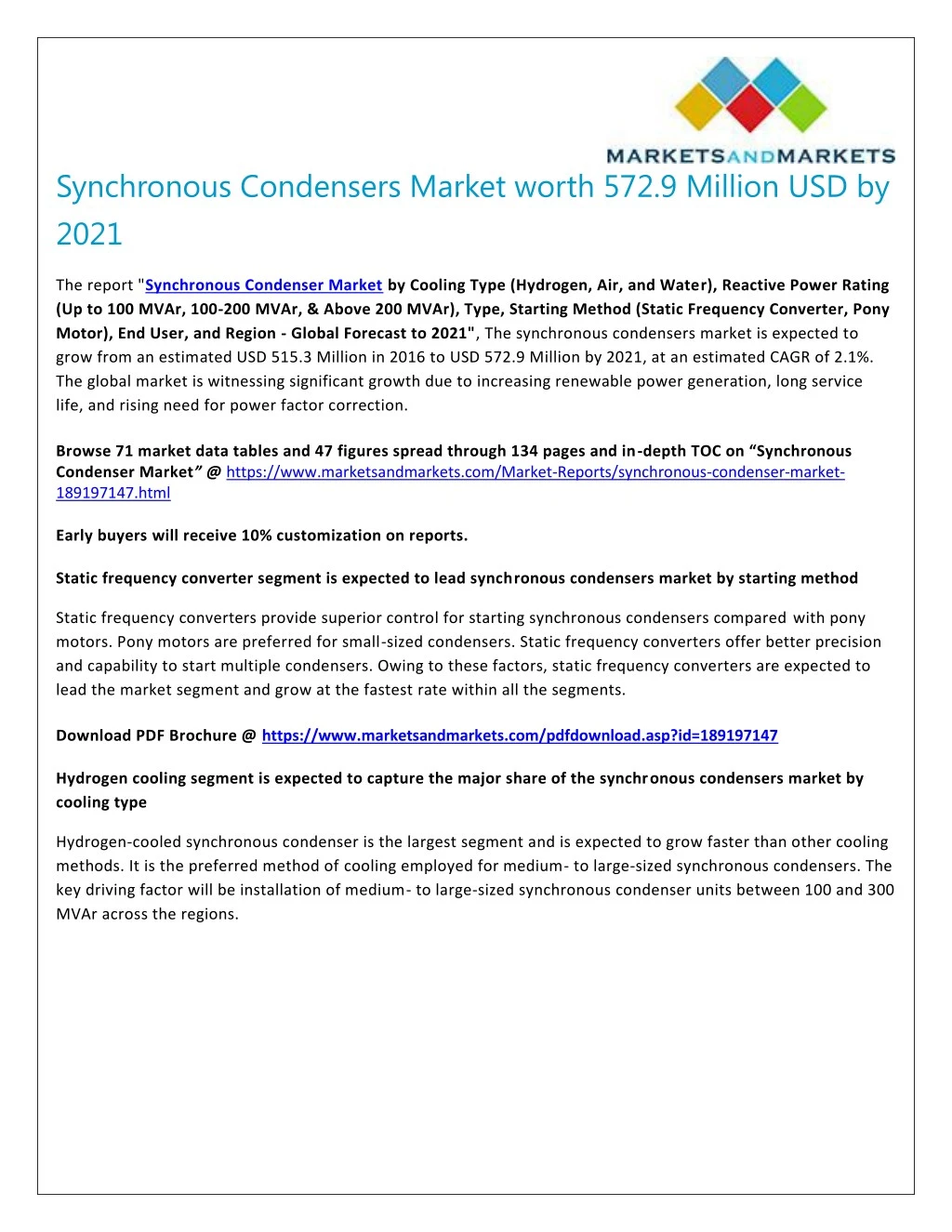 synchronous condensers market worth 572 9 million