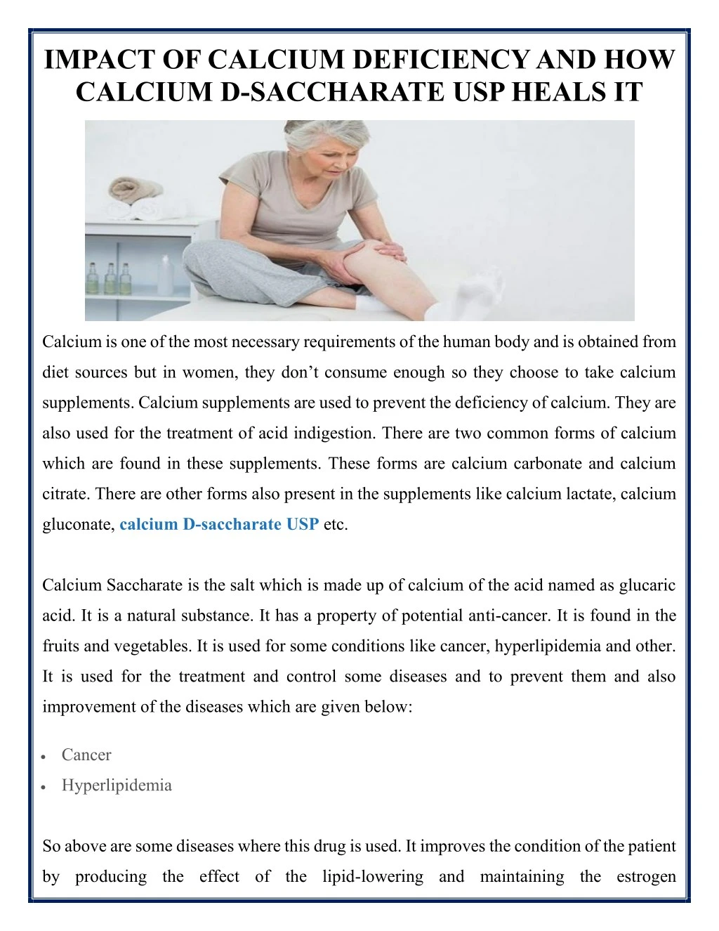 impact of calcium deficiency and how calcium