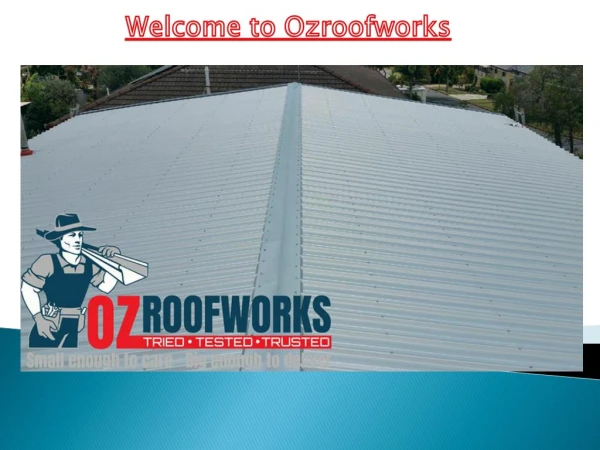 Welcome to www.ozroofworks.com.au