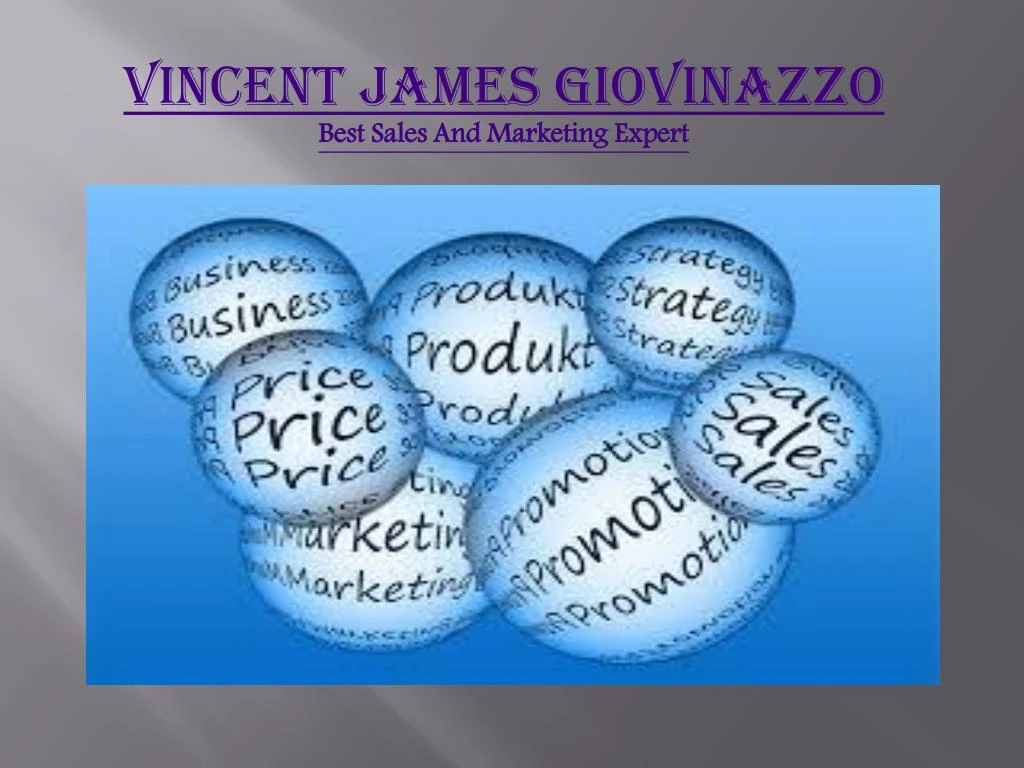 vincent james giovinazzo best sales and marketing