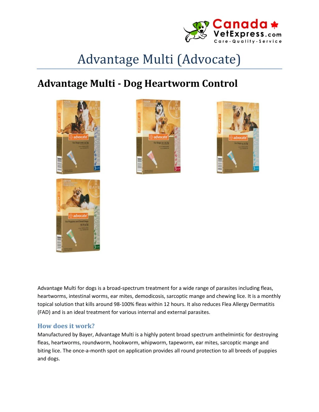 advantage multi advocate