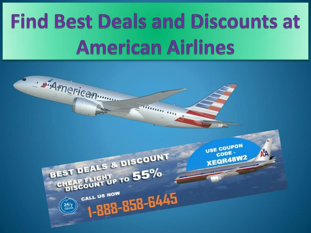find best deals and discounts at american airlines